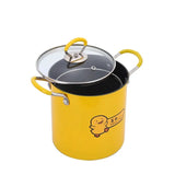 حلة تحمير بطوط تيفال بالباسكت وغطاء زجاجي المكونات: حلة + غطاء زجاج حراري + باسكت شبك + مقبض استانلس