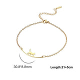 خلخال قدم شكل قطه ستانلس 316 - batcino.com