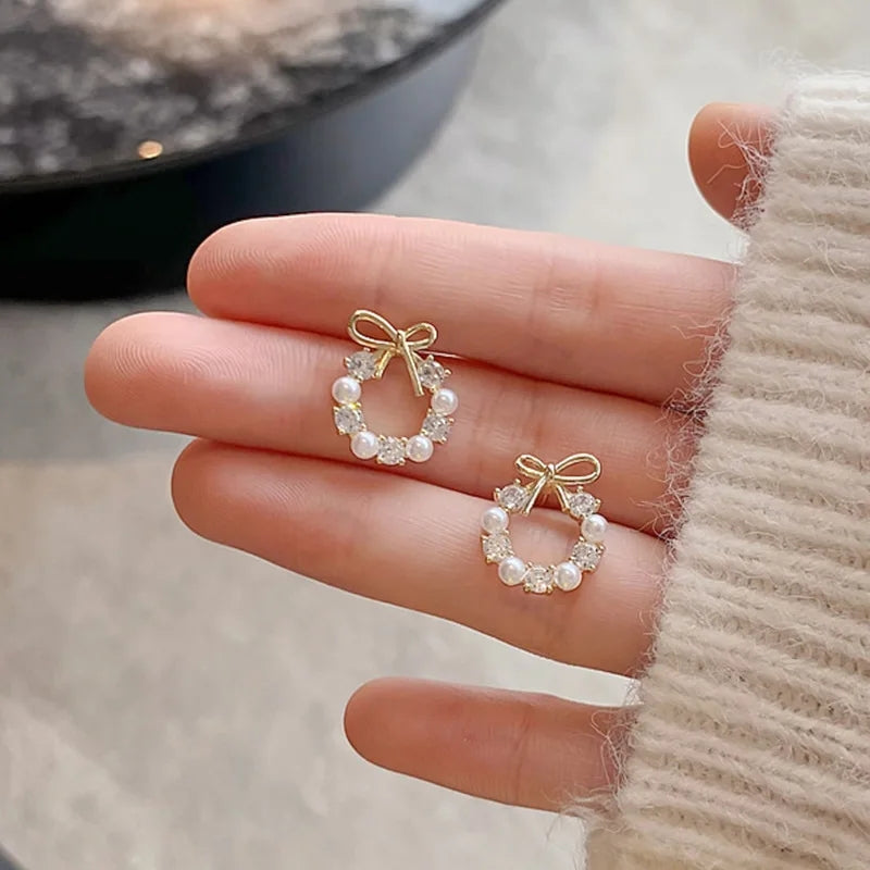 حلق فيونكة زركون - batcino.com
