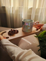صنية الافطار والمشروبات الساخنة