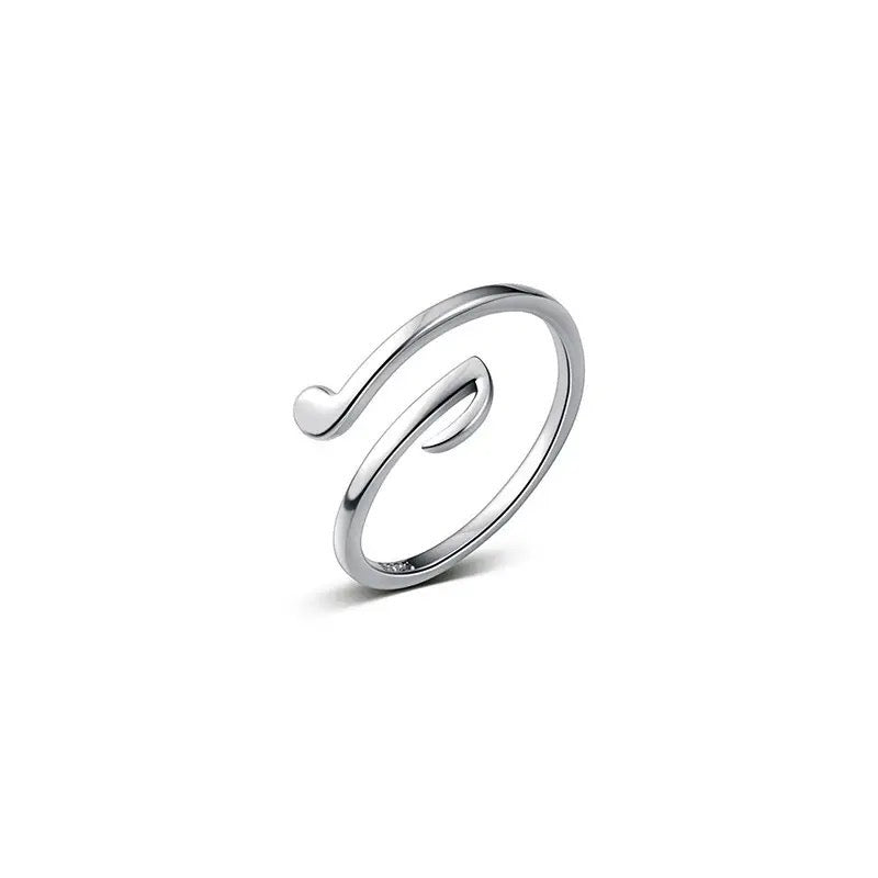 خاتم  Musical Note- مقاس حر - batcino.com