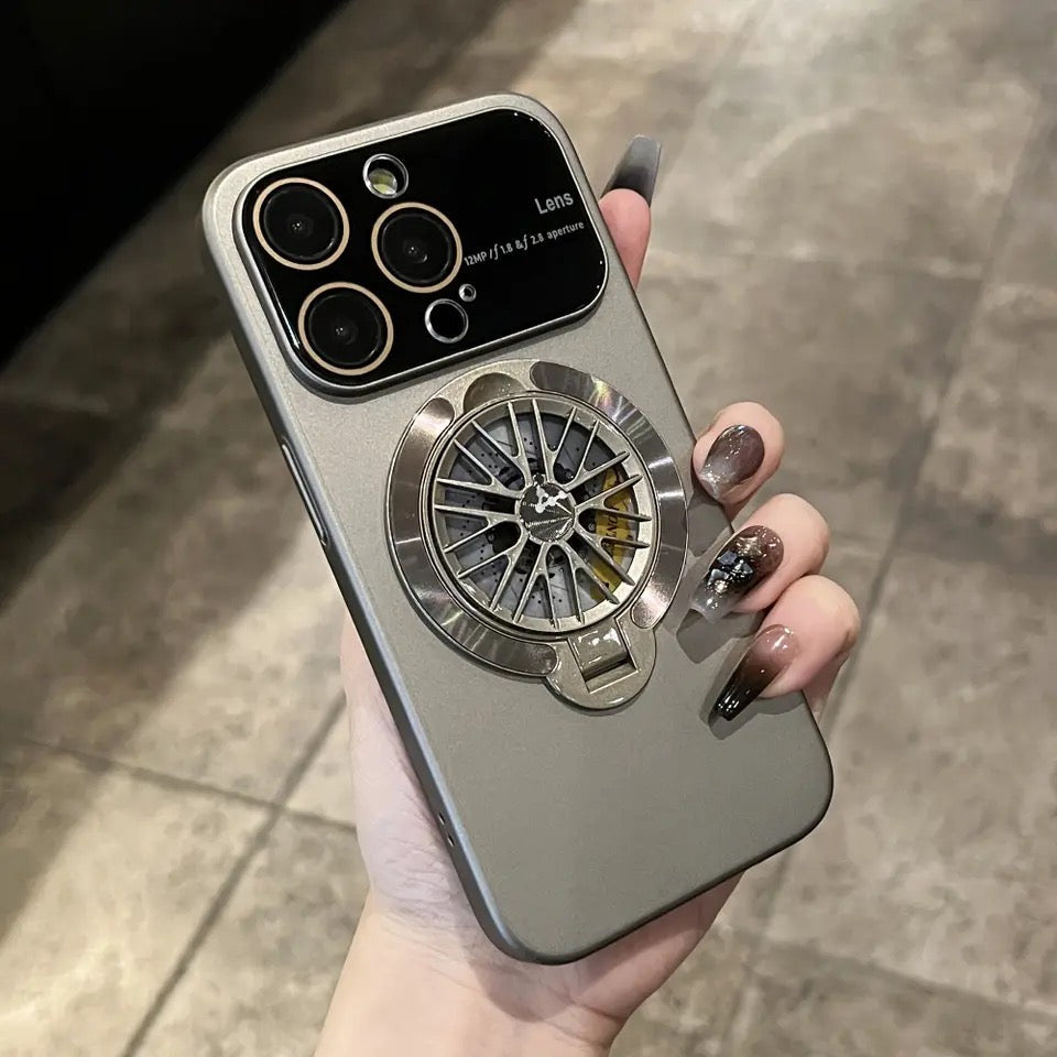 Luxury Magnetic Wireless Charging  Spinning Top Magsafe Case For iPhone - batcino.com