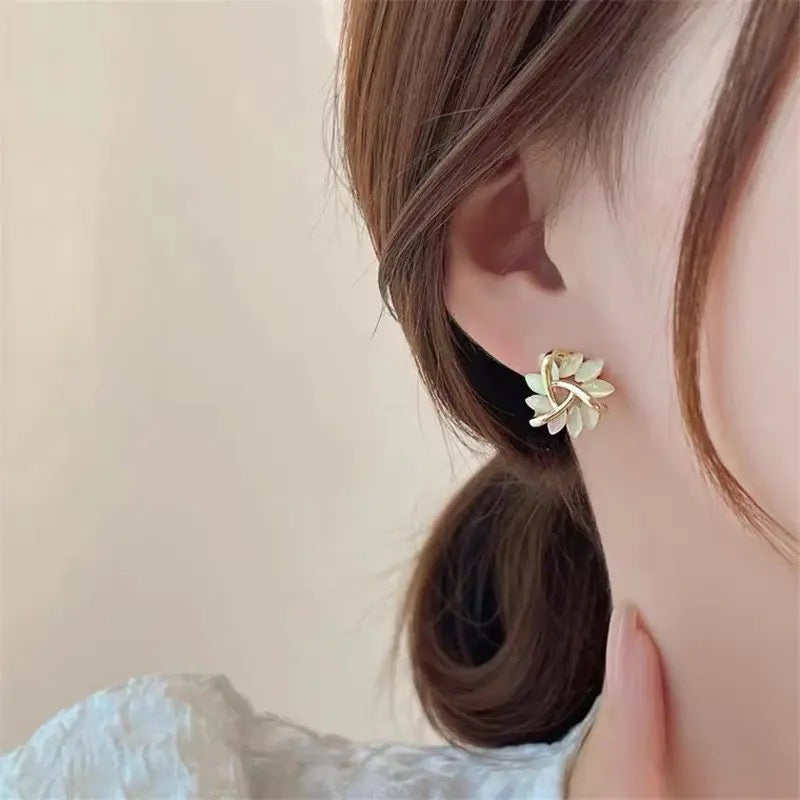 حلق زهرة كريستال - batcino.com