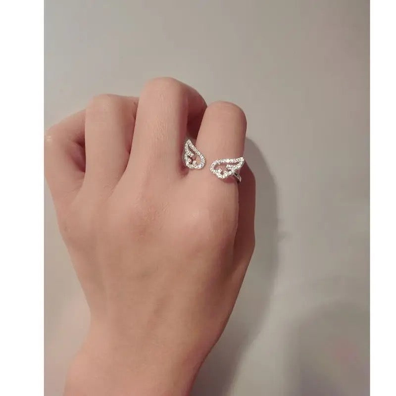 خاتم انجل وينج - مقاس حر - batcino.com