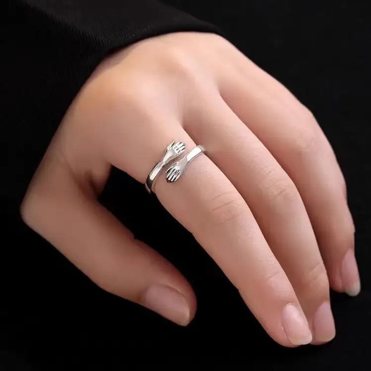 خاتم شكل كف - مقاس حر - batcino.com