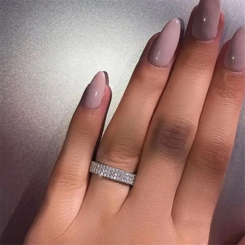 خاتم سوارية بفصوص زركون - batcino.com