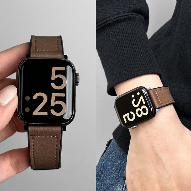 Premium Brown Leather Watch Strap