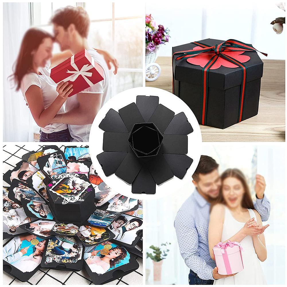 اكسبلوجن بوكس بخمس طبقات بتصميم ابداعي مع قلب احمر لتقديم الهدايا