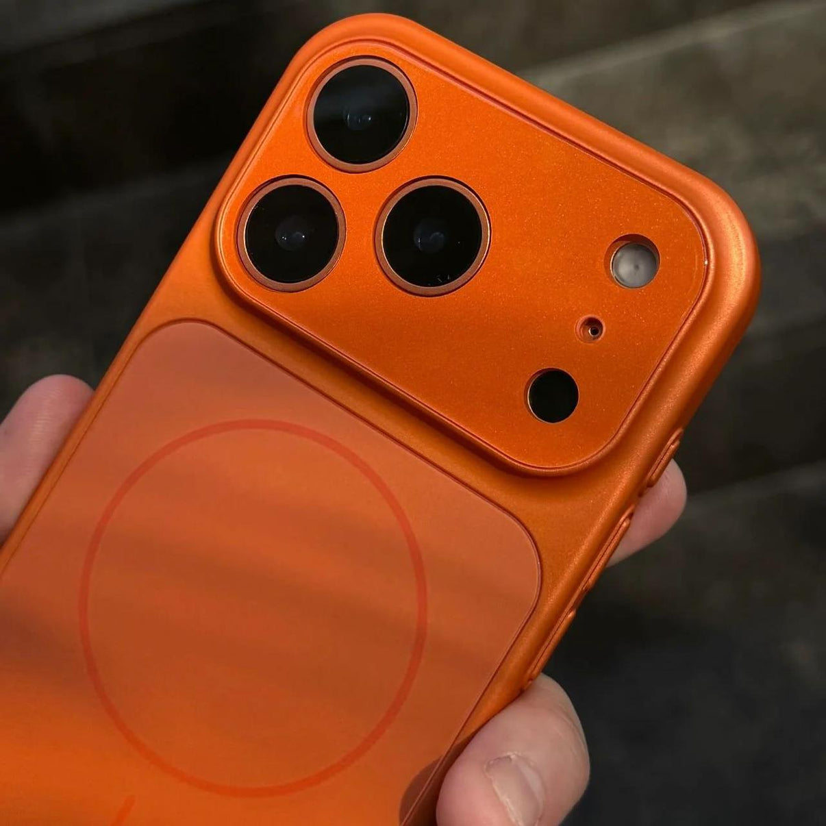 AG Glass Matte Luxury Phone Case  Magnetic Matte Hard PC Ultra Slim Cover with Glass Lens Protector