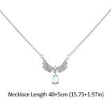 سلسلة زركون شكل جناح - zircon wings - batcino.com