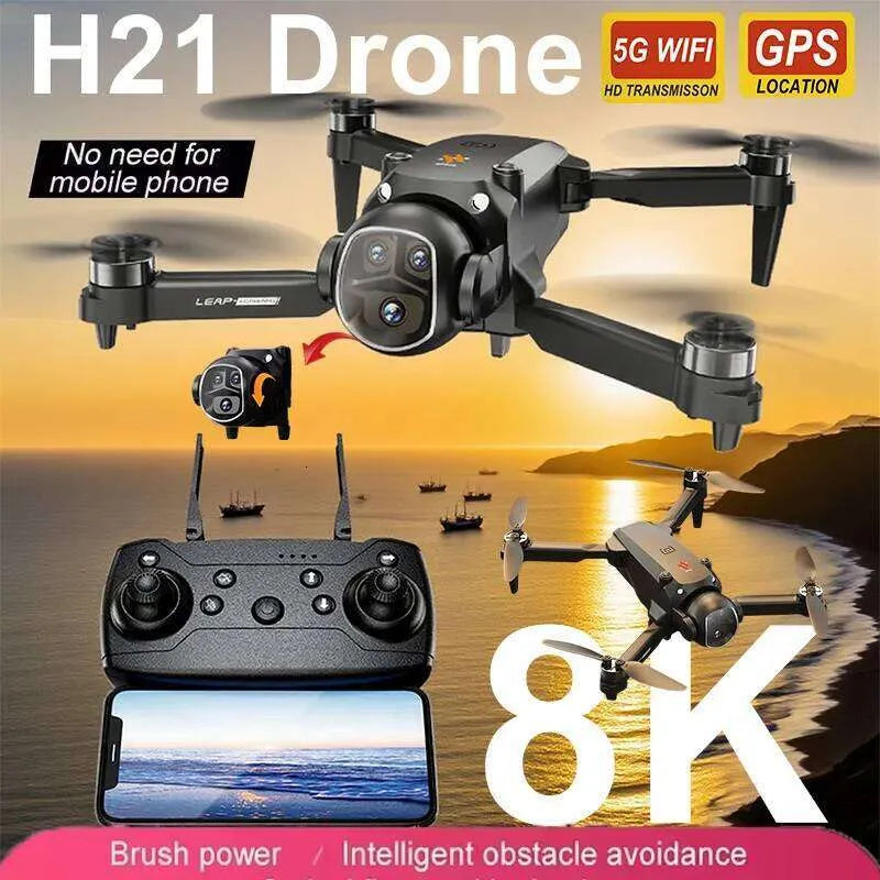 NEW Original H21 Drone 8K WIFI GPS Professional HD