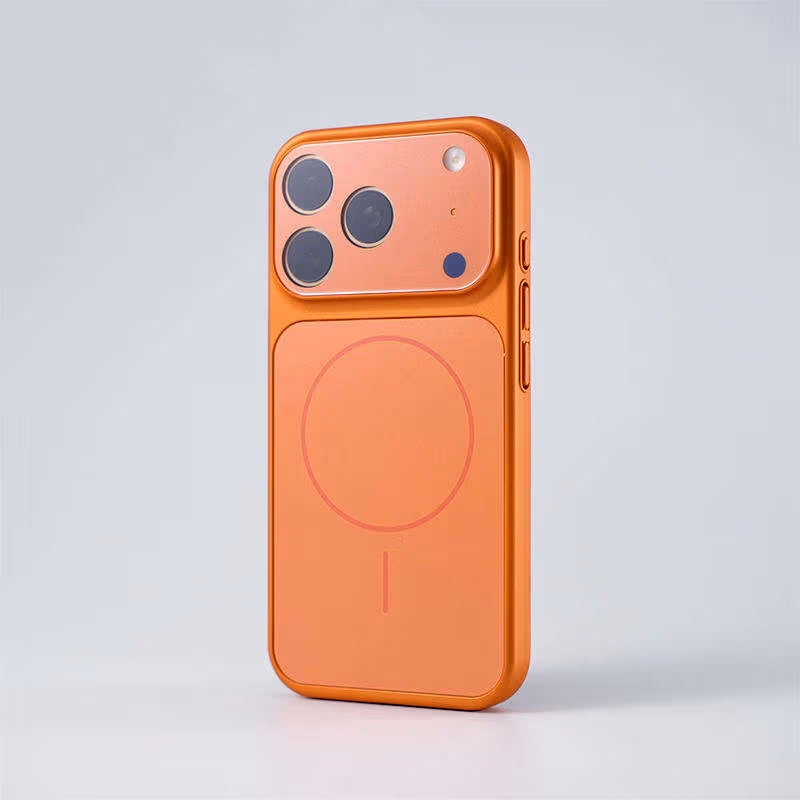AG Glass Matte Luxury Phone Case  Magnetic Matte Hard PC Ultra Slim Cover with Glass Lens Protector