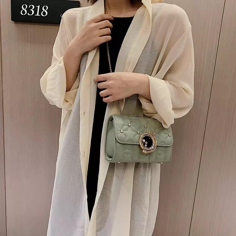 حقيبه نسائية كروس بودي فاخرة - أخضر مينيت - batcino.com