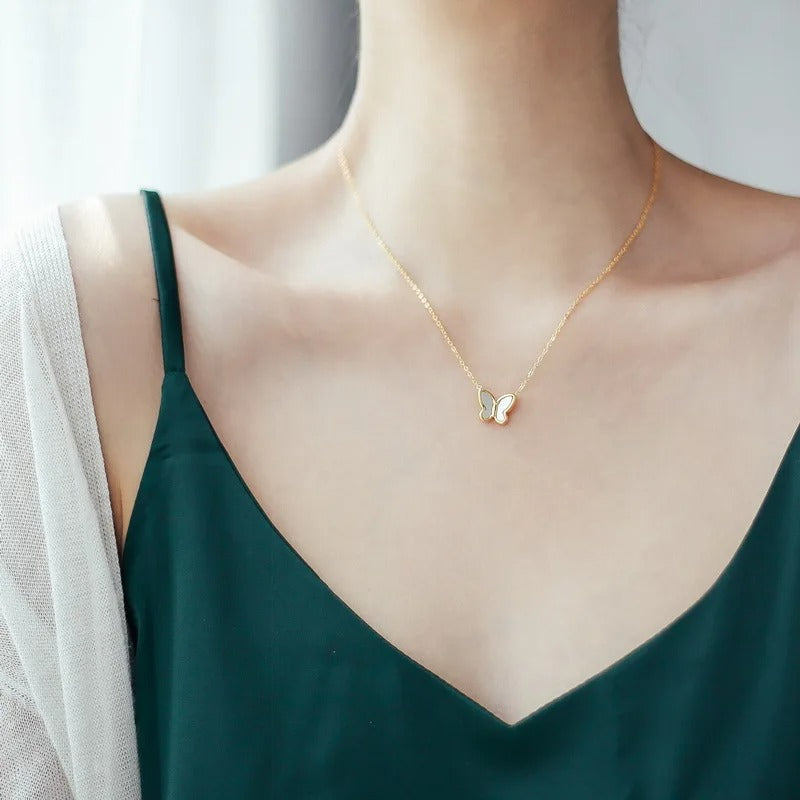 سلسلة فراشة بتصميم بسيط ستانلس