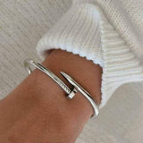 nail bracelet gold - rose gold - silver - batcino.com